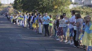Residents of Mariupol Protesting